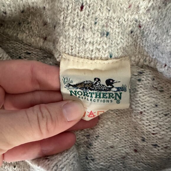 Men's Size Medium Northern Reflections Pullover High Neck Sweater - Picture 3 of 4